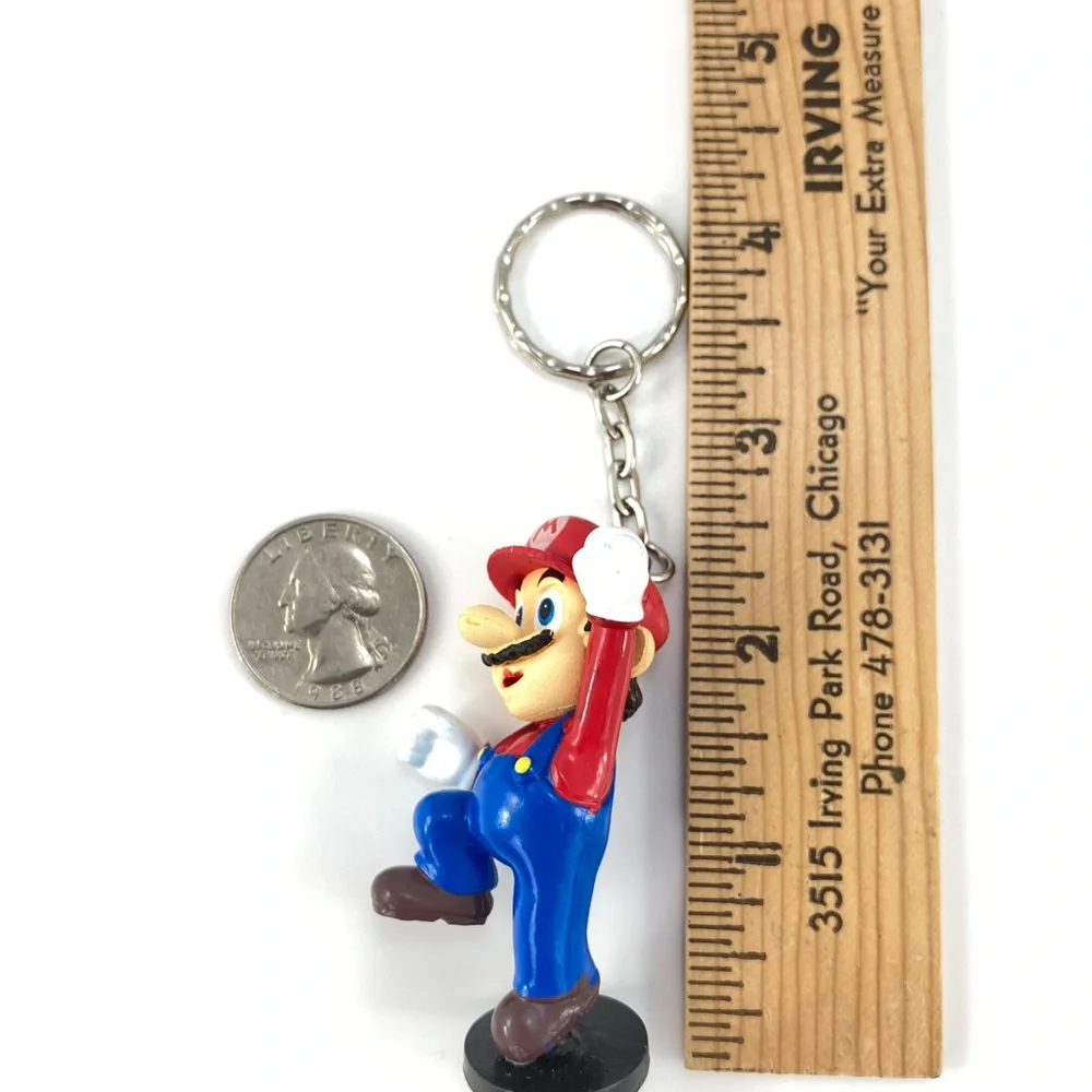 Host Pick! Super Mario Action Figure Key Ring Nintendo 2007 2.5
